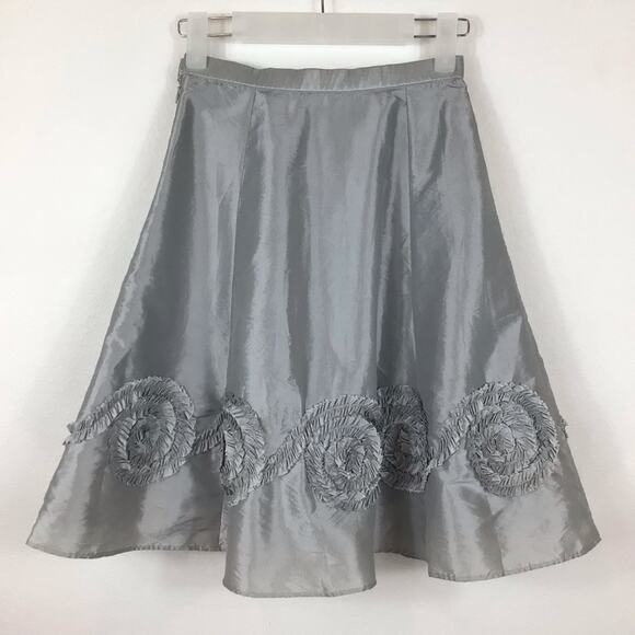 AMERICAN GIRL Taffeta Party Skirt Rosette Trimmed size 6 - Picture 2 of 5